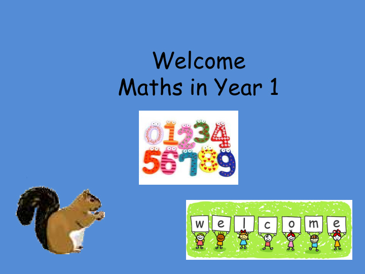 welcome maths in year 1 aims