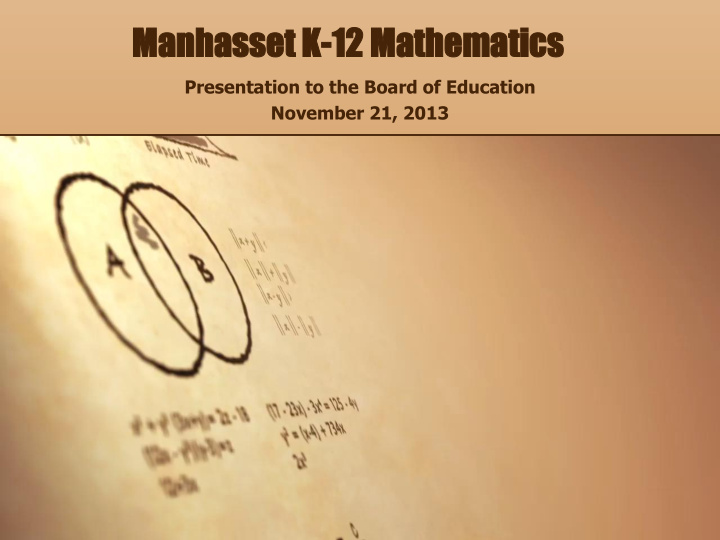 manhass asset et k 12 12 math thematic matics
