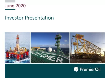 Investor Presentation  01 October 2018  Highlights  2020 year to date highlights  Safe and