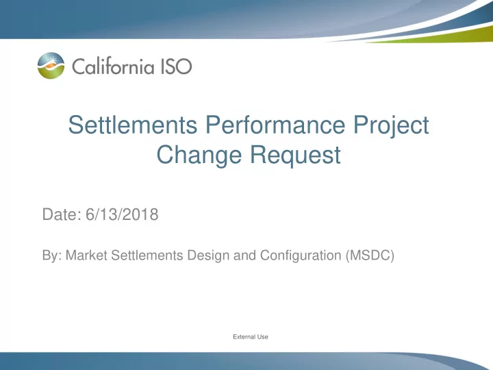 change request