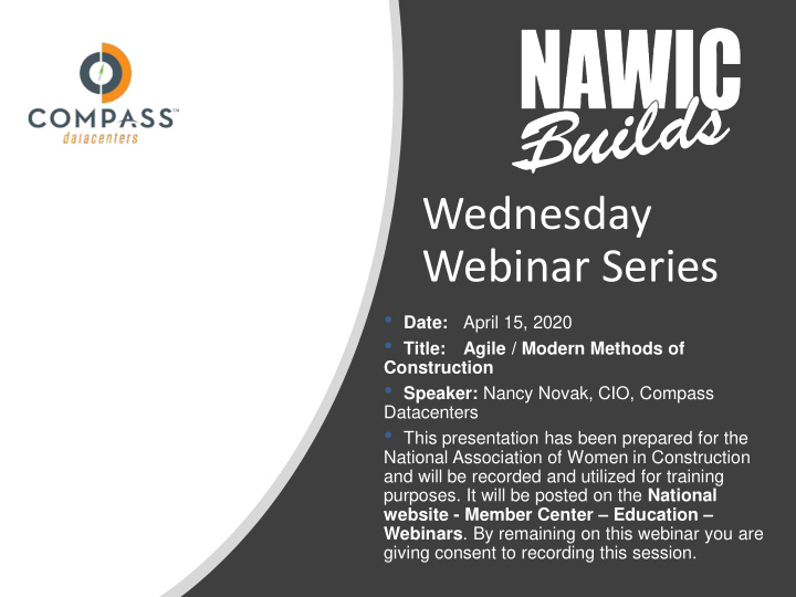 wednesday webinar series