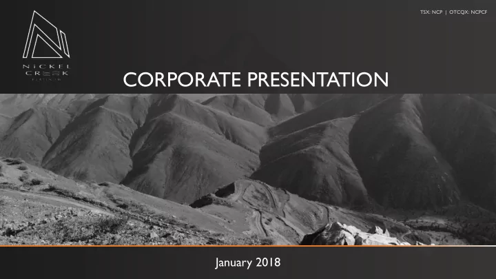 corporate presentation