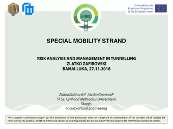 SPECIAL MOBILITY STRAND  The European Commission support for the production of this publication