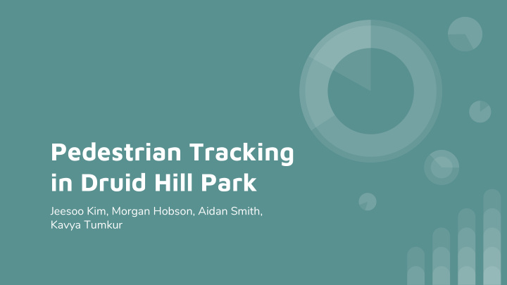pedestrian tracking in druid hill park