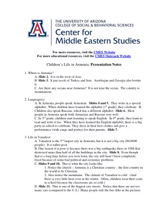 For more resources, visit the CMES Website  For more educational resources, visit the CMES Outreach