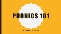 phonics 101