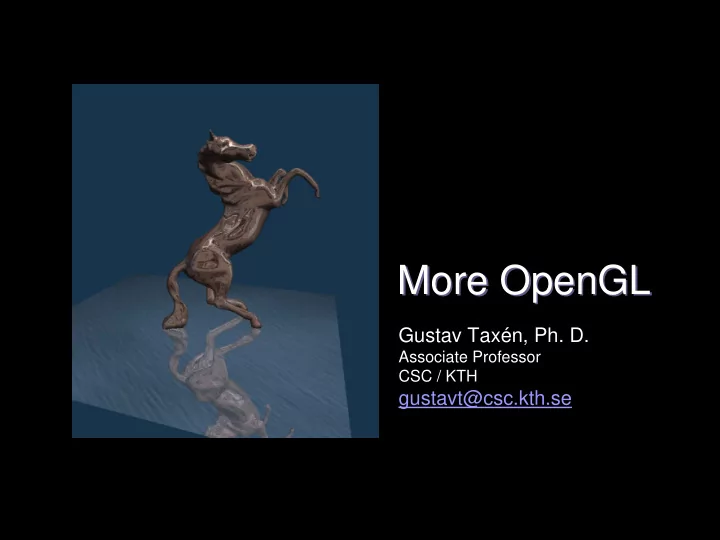 more opengl more opengl
