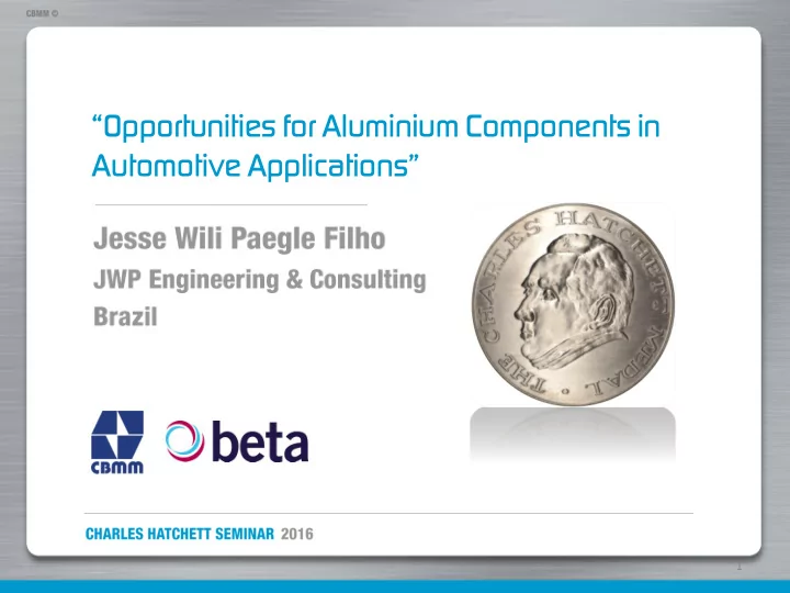 opportunities for aluminium components in automotive