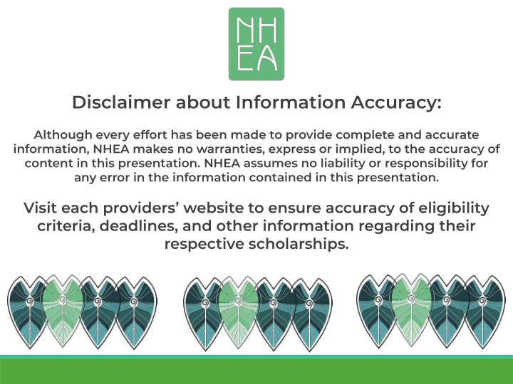 disclaimer about information accuracy