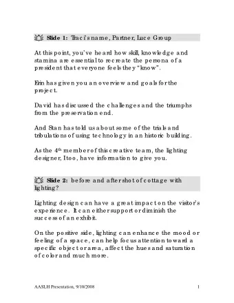 Slide 1: T  rac i s name , Partne r, L  uc e  Gro up  At this po int, yo u ve  he ard ho