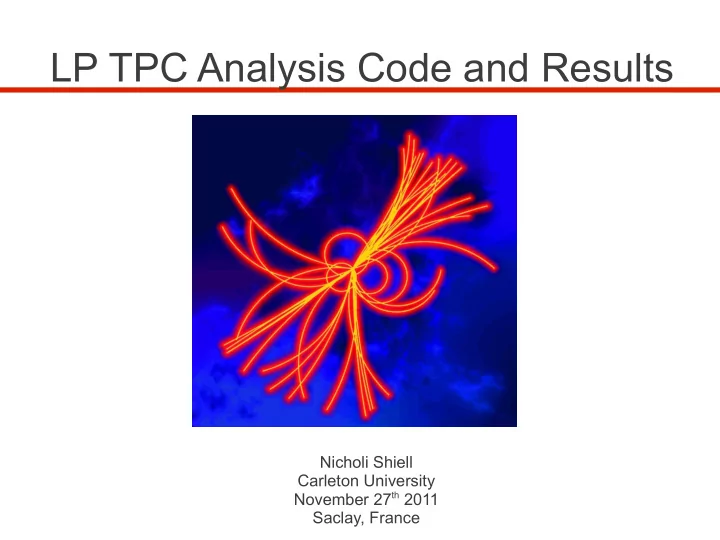 lp tpc analysis code and results