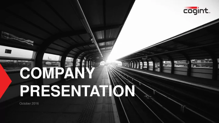 company presentation