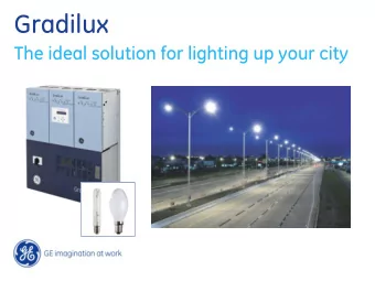 Public lighting  Imperfections Public lighting installations experience considerable voltage