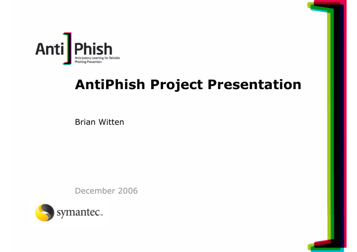 antiphish project presentation