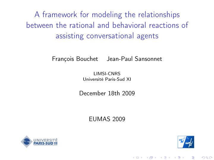 a framework for modeling the relationships between the