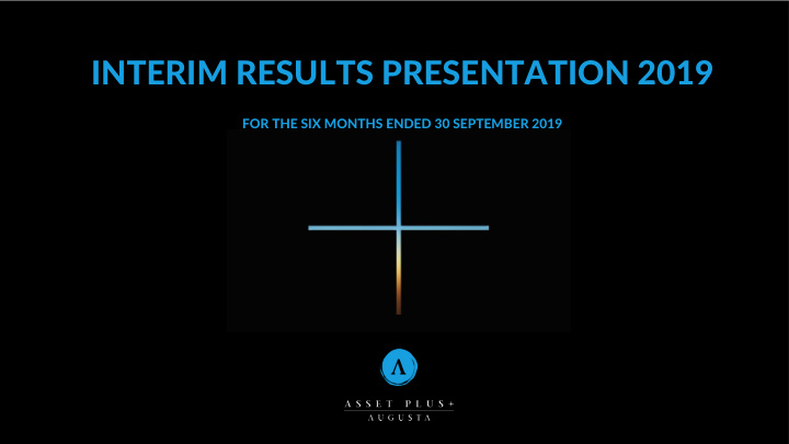 interim results presentation 2019