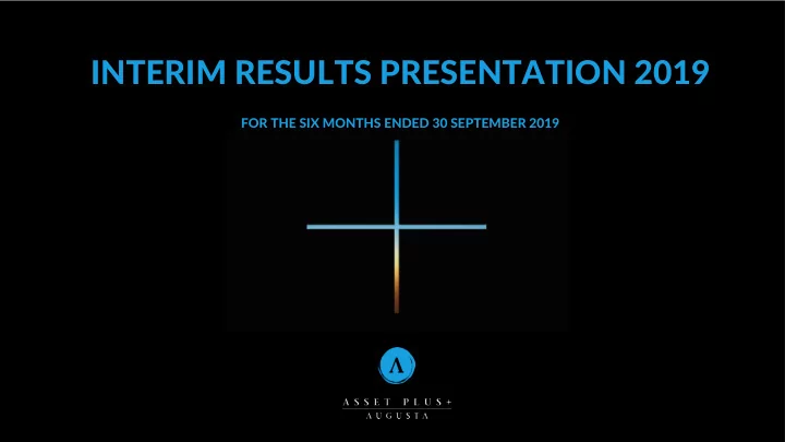 interim results presentation 2019