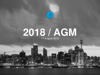 2018 / AGM  17 August 2018  2018 /  Annual General Meeting  03 /  02 /  01 /  Managing  Annual