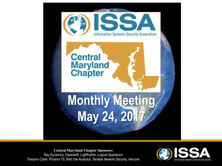 monthly meeting