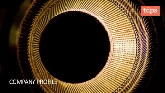 COMPANY PROFILE  TDPS buys technology  IPO of TDPS  from Toyo Denki Japan  TDPS design largest 55MW