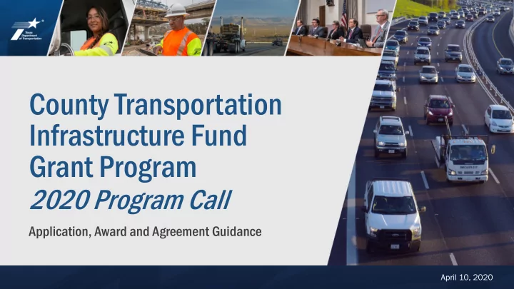 county transportation infrastructure fund grant program