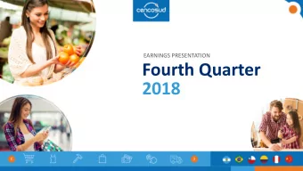 Fourth Quarter  2018  1  Disclaimer  The information contained in this presentation has been
