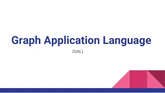Graph Application Language  (GAL)  The Team  Anton: GAL language Guru  Andrew: Test Master