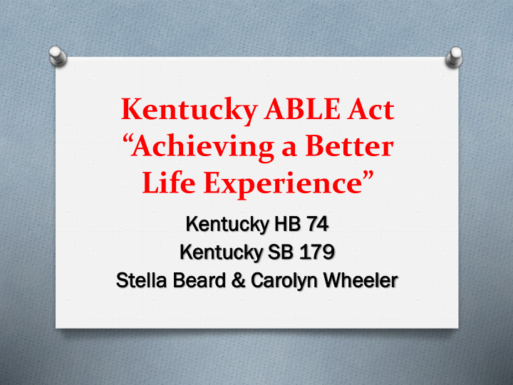 kentucky able act