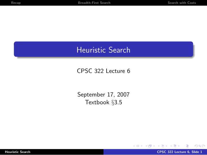 heuristic search
