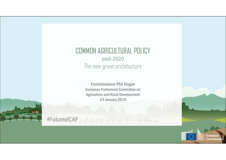 common agricultural policy