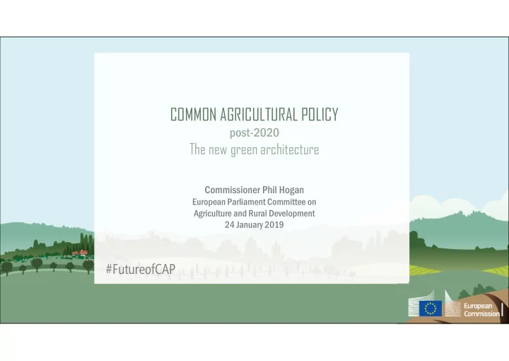 common agricultural policy