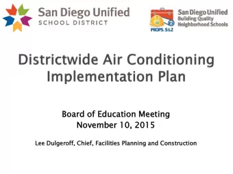 Board  d of E  f Educa  cation  tion Meeting  ng  Novembe  ber  r 10, 2015  Lee Dulge  gero  roff,