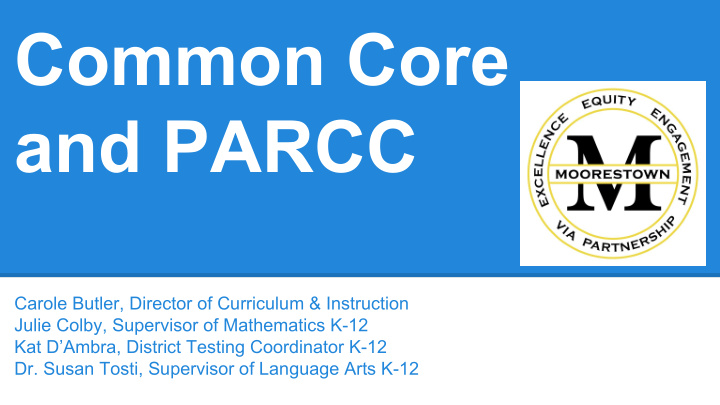 common core and parcc