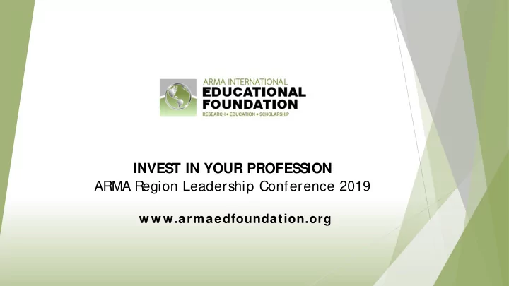 invest in your profession