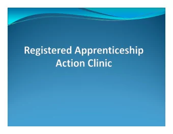 BACKGROUND  United States Department of Labor Region 1 Action Clinic  held in Boston, MA on