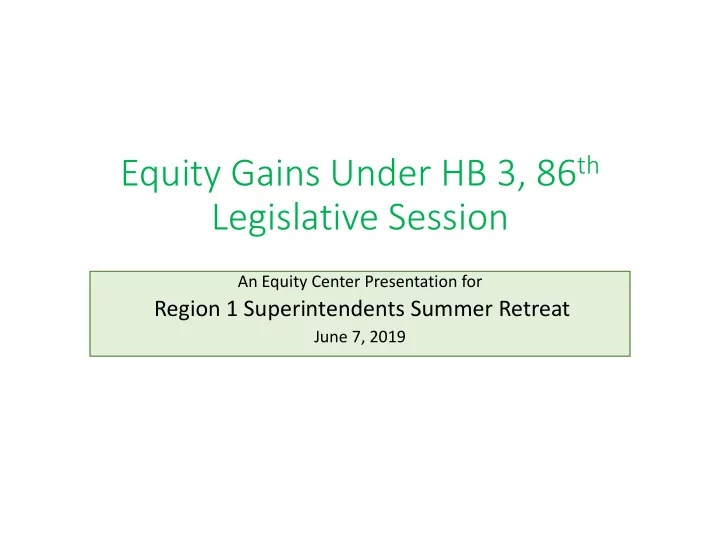 legislative session