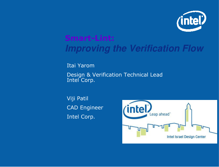 improving the verification flow