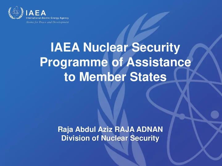 iaea nuclear security