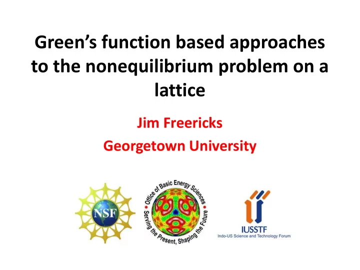 green s function based approaches to the nonequilibrium