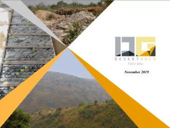 November 2019  Disclaimer  All statements in this presentation, other than historical facts, that