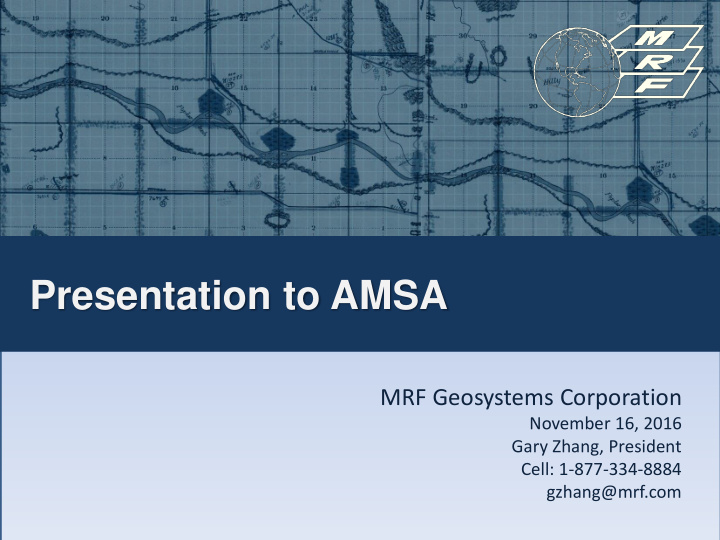 presentation to amsa