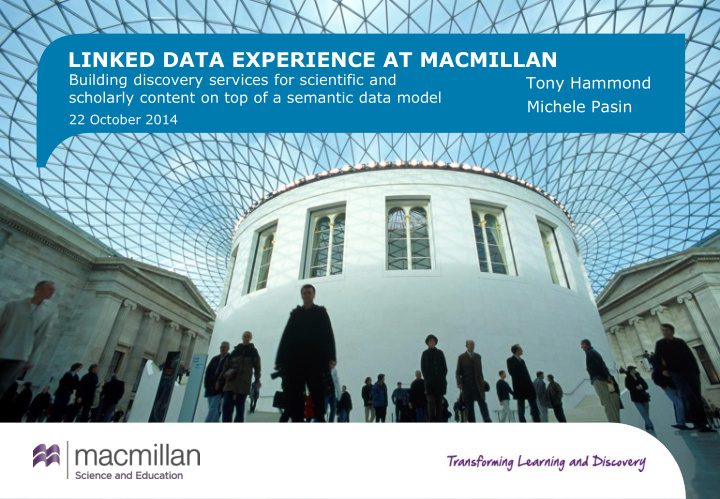 linked data experience at macmillan