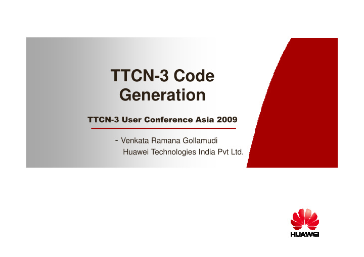 ttcn 3 code generation