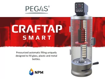 Pressurized automatic filling uniquely  designed to fill glass, plastic and metal  bottles.  What