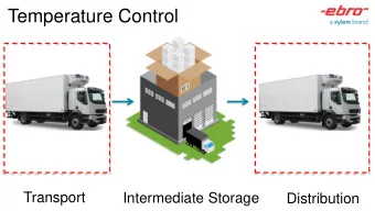 Temperature Control  Transport  Intermediate Storage  Distribution  Data Logger according