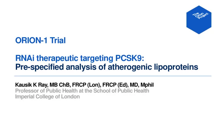 pre specified analysis of atherogenic lipoproteins