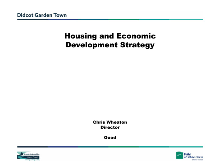 housing and economic development strategy
