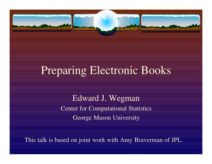 preparing electronic books