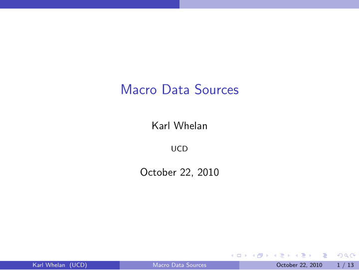 macro data sources