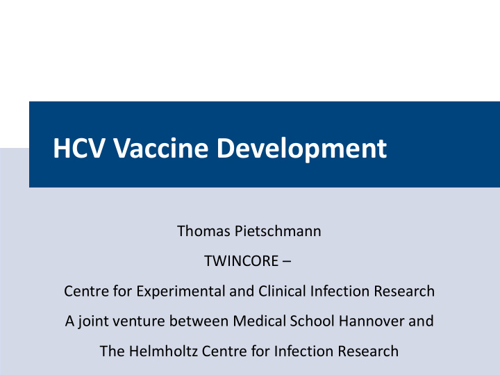 hcv vaccine development